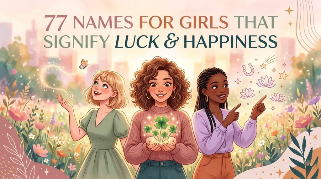77 names for girls that signify luck and happiness