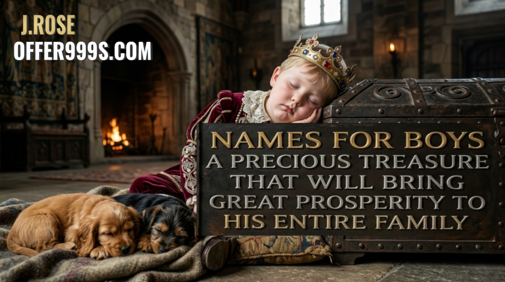 Boys’ names that mean good luck and abundance 🍀