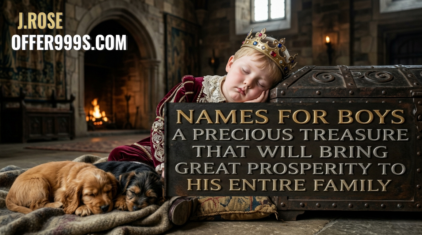 Boys’ names that mean good luck and abundance 🍀