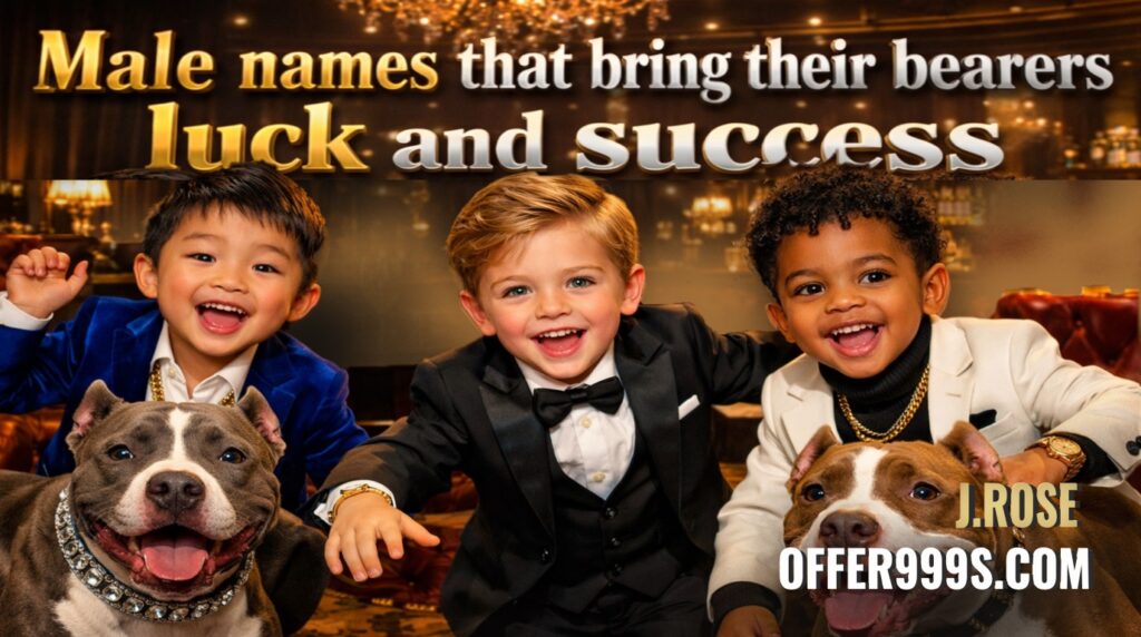 Male names that combine luck and success🌞