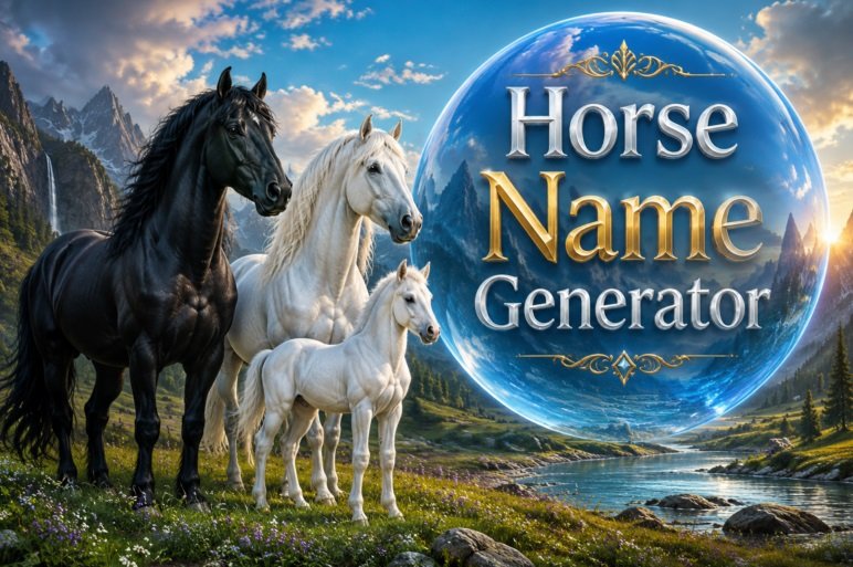 Horse and Foal Name Generator for Protection and Strength